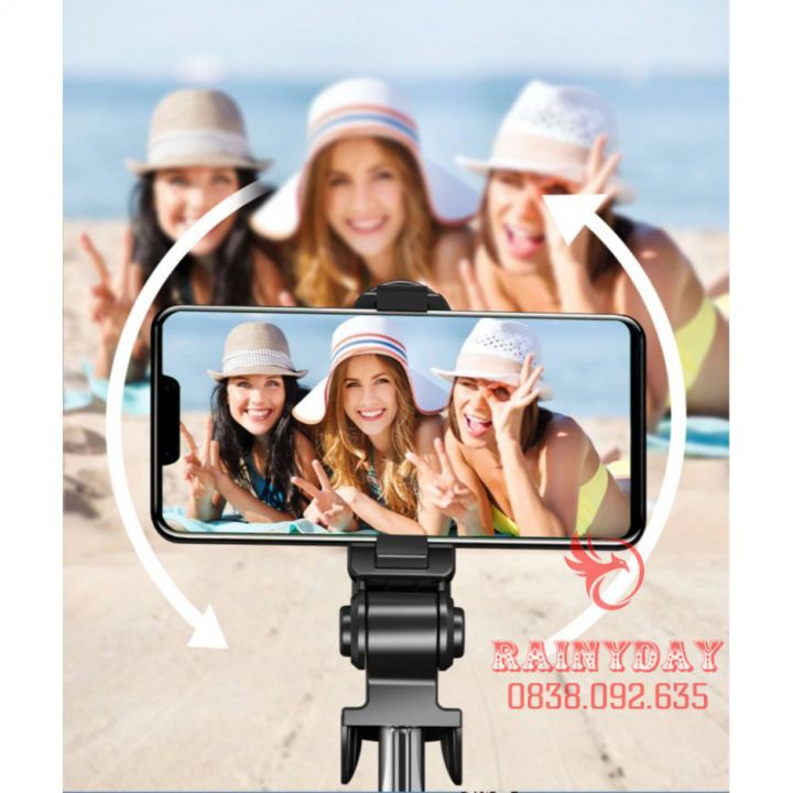 Gậy chụp hình ảnh tự sướng selfie 3 chân kiêm tripod đa năng có bluetooth điều khiển từ xa | BigBuy360 - bigbuy360.vn