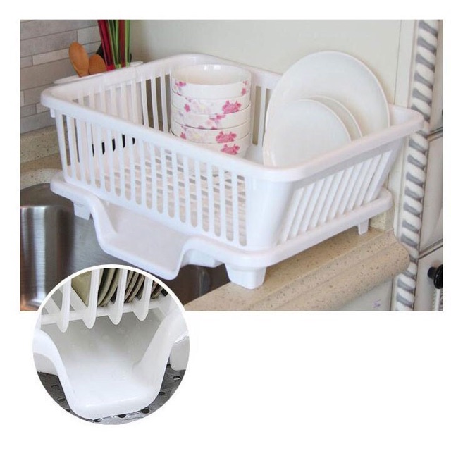 RỔ ÚP BÁT KÈM KHAY HẦNG NƯỚC (CỠ TO) 1020
