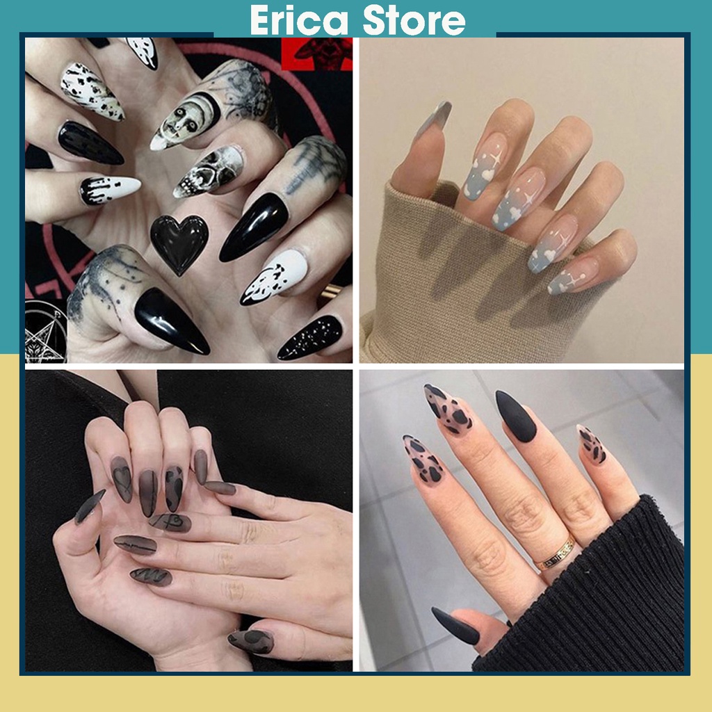 Móng giả Erica. Móng tay giả kèm keo mẫu mã đa dạng, mới nhất