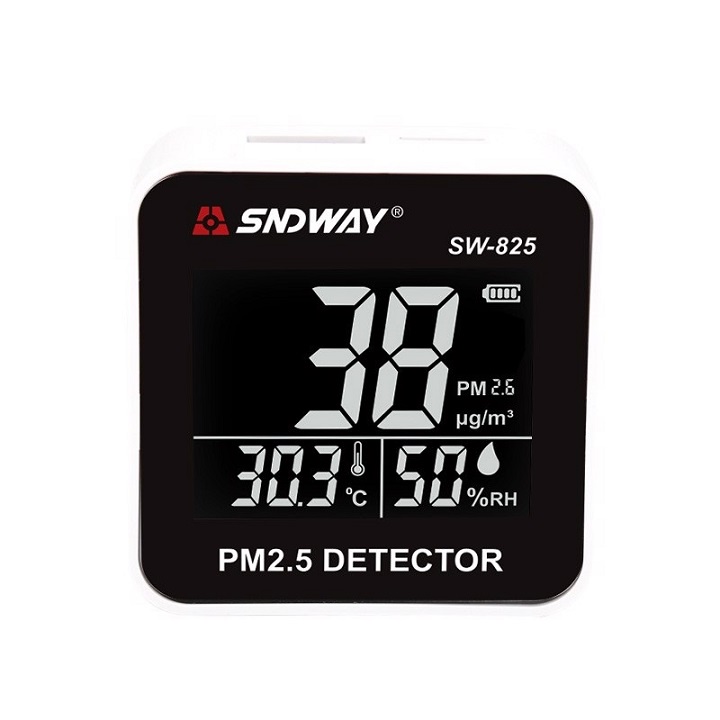 Máy đo chất lượng không khí SNDWAY SW-825 công nghệ cảm biến phát hiện laser tiên tiến