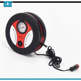 Máy bơm lốp xe hơi,xe máy có đồng hồ- 12v