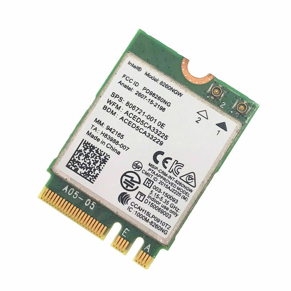 Card Wifi Intel AC7260 AC8260 AC9260 AX200 AX210 Thiết bị thu wifi cho máy tính PC