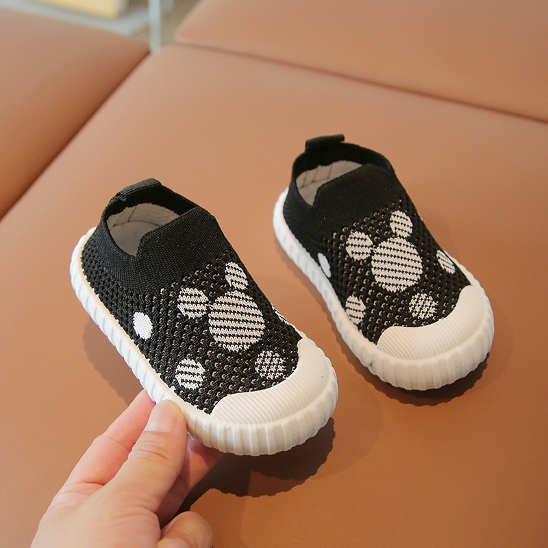 Giày chun chấm chân gâu cho bé trai bé gái size 21-26
