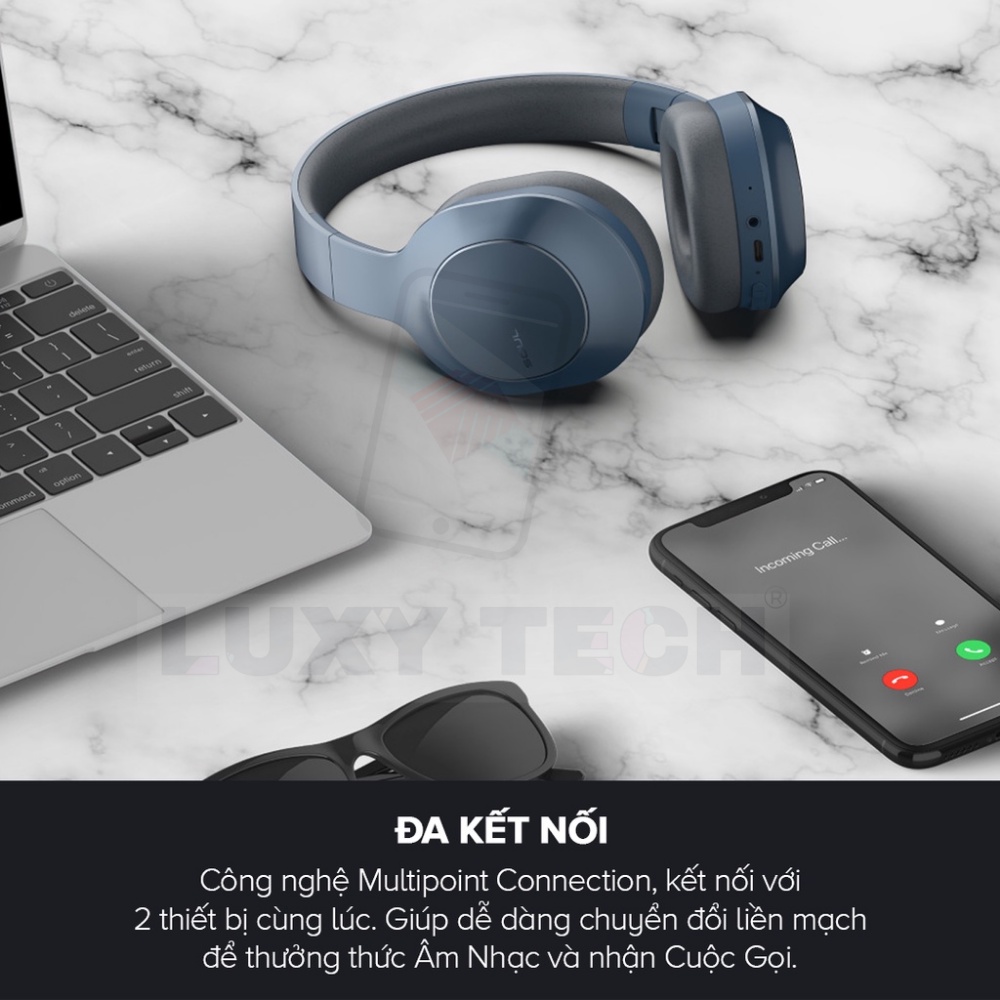 Tai Nghe Headphone Bluetooth SOUL Emotion Max, BT 5.0 ,Chống Ồn ANC, Driver 40mm - Chính Hãng BH 12 Tháng