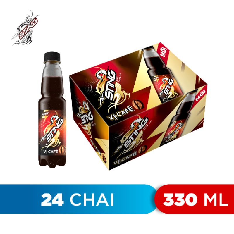 [Freeship70k] Thùng 24 chai nước tăng lực Sting vị cà phê cafe