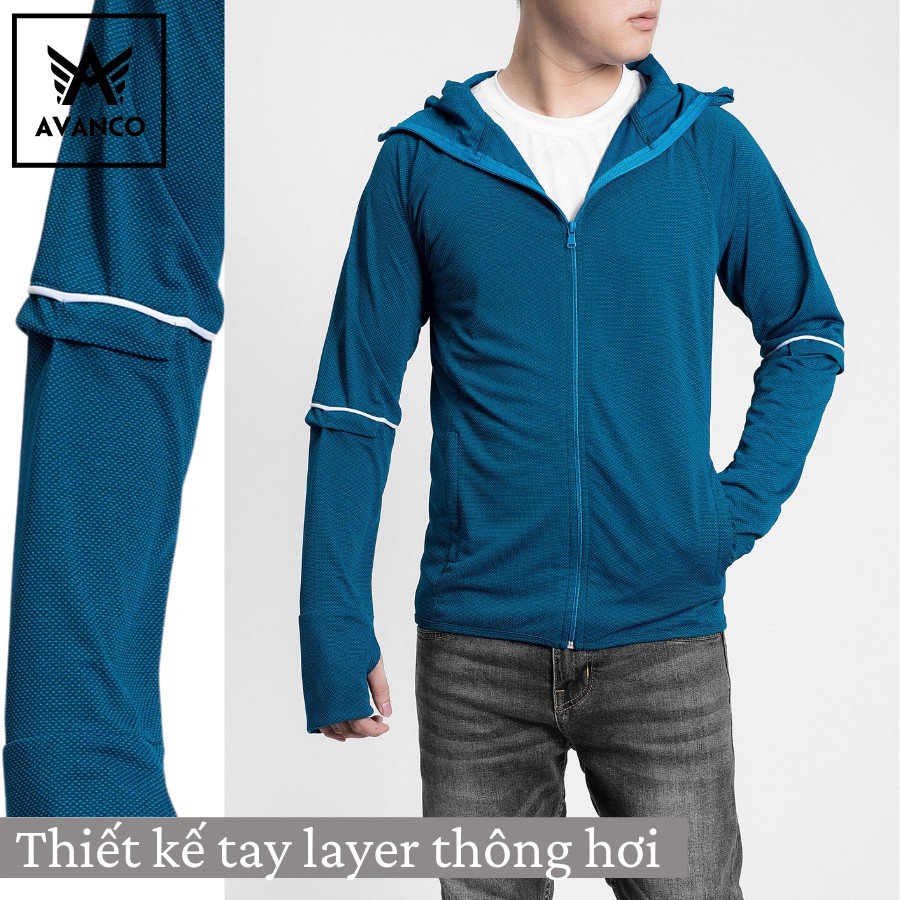Áo chống nắng nam LAYER thông hơi, kéo cao che mặt chống tia UV mới nhất 2023 -  AVANCO