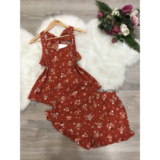 Đồ bộ đùi vải lụa mặc nhà