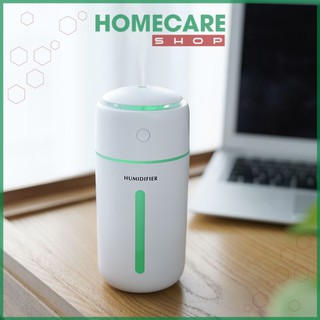 Máy Xông Tinh Dầu Có Pin Tích Điện, Phun Sương Tạo ẩm, Dung Tích 350ML, Led 7 Màu