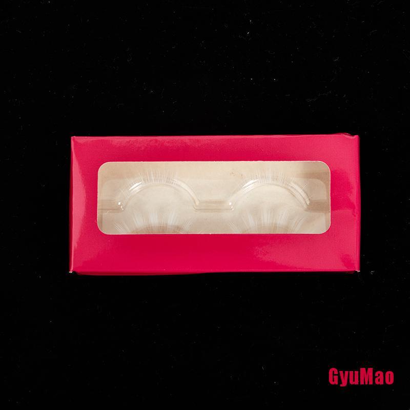 Bộ 2 Cặp Lông Mi Giả Mềm Mại Và Dưới Màu Trắng Dùng Trang Điểm