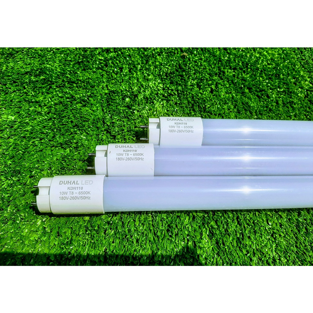 Combo 3 Bóng Đèn Led Tuýp Nhựa 60cm ( 6 Tấc ) Nano DUHAL Ánh Sáng Trắng.