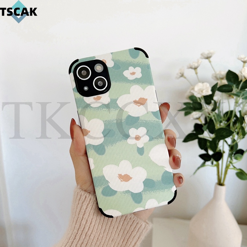 Ốp Điện Thoại Da Họa Tiết Hoa Cho Samsung Galaxy A20 A40 M32 M42 M12 M11 M02S M52 M51 M31S M31 M30S M21 M20 M10