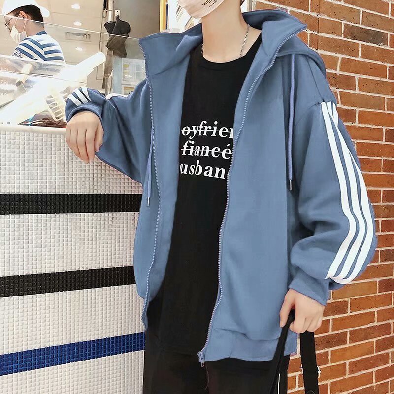 Áo Khoác Hoodie Phối Khóa Kéo Cho Cặp Đôi Với 6 Màu Lựa Chọn