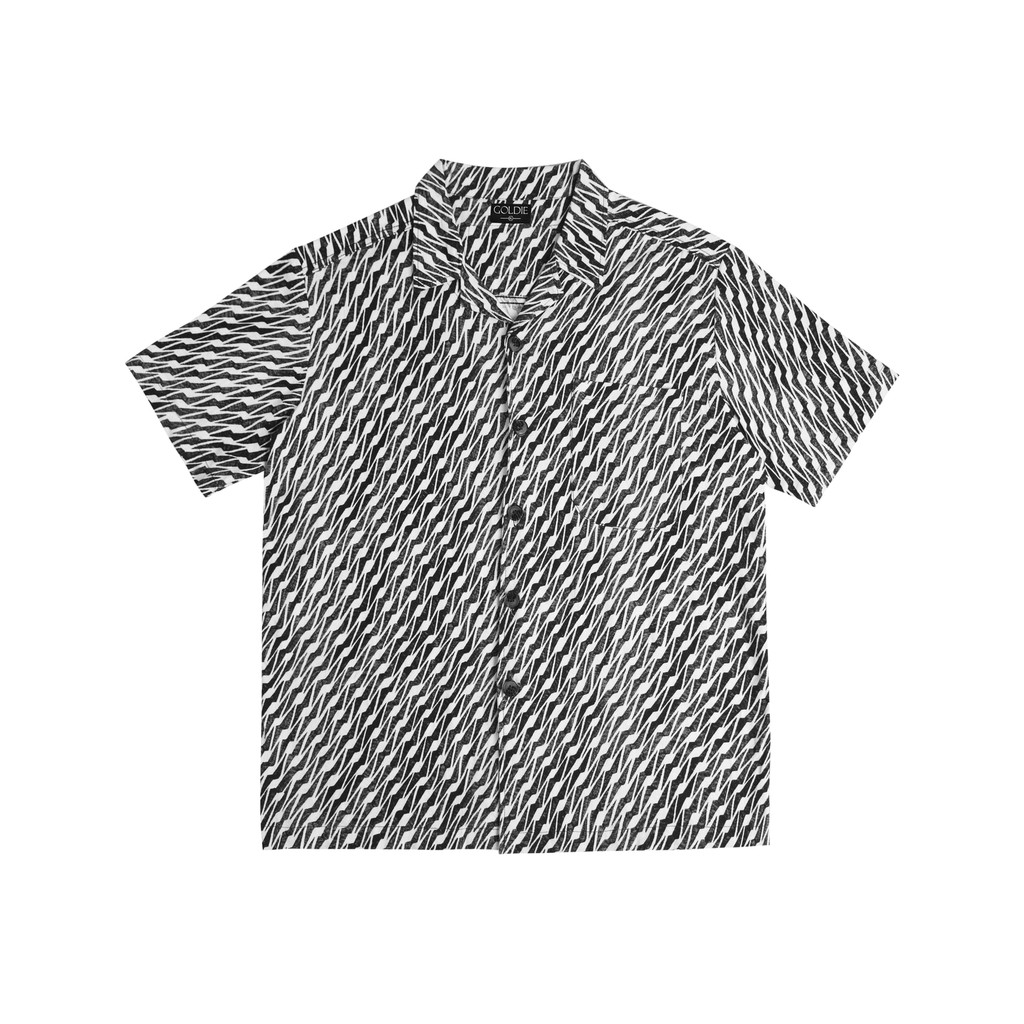 [Mã INCU50 giảm 50K đơn 250K] Áo sơmi 'GOLDIE AZTEC CUBAN' linen cao cấp