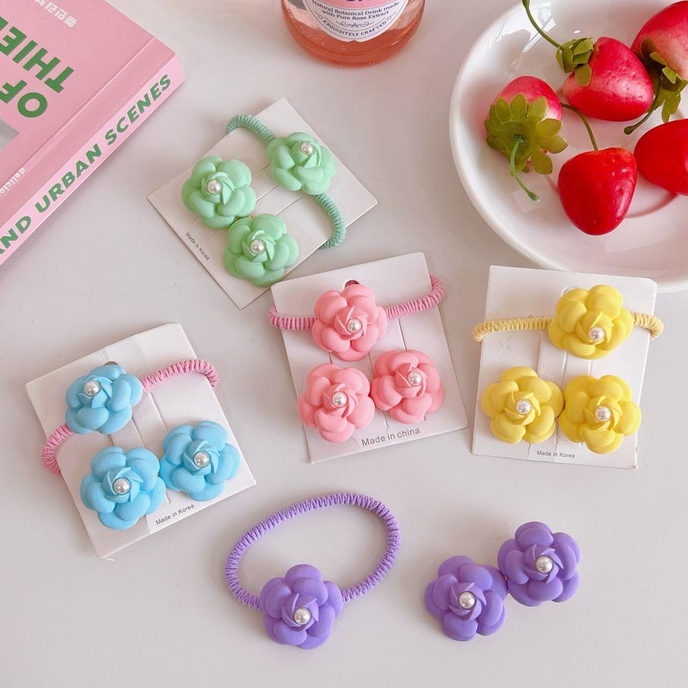 Dây Buộc Tóc Màu Kẹo Ngọt Phong Cách Hàn Quốc Cổ Điển Dễ Thương Cho Nữ