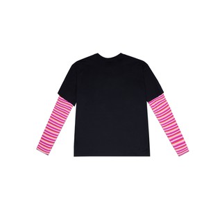 Áo ZOMBIE® Pink Stripes Sweater - Black