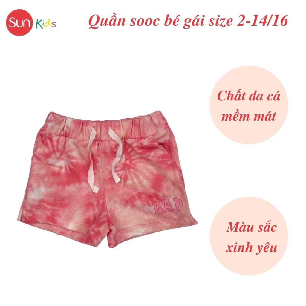 Quần short bé gái SUNKIDS1, quần sooc bé gái chất ren và cotton , size 2-14/16 tuổi