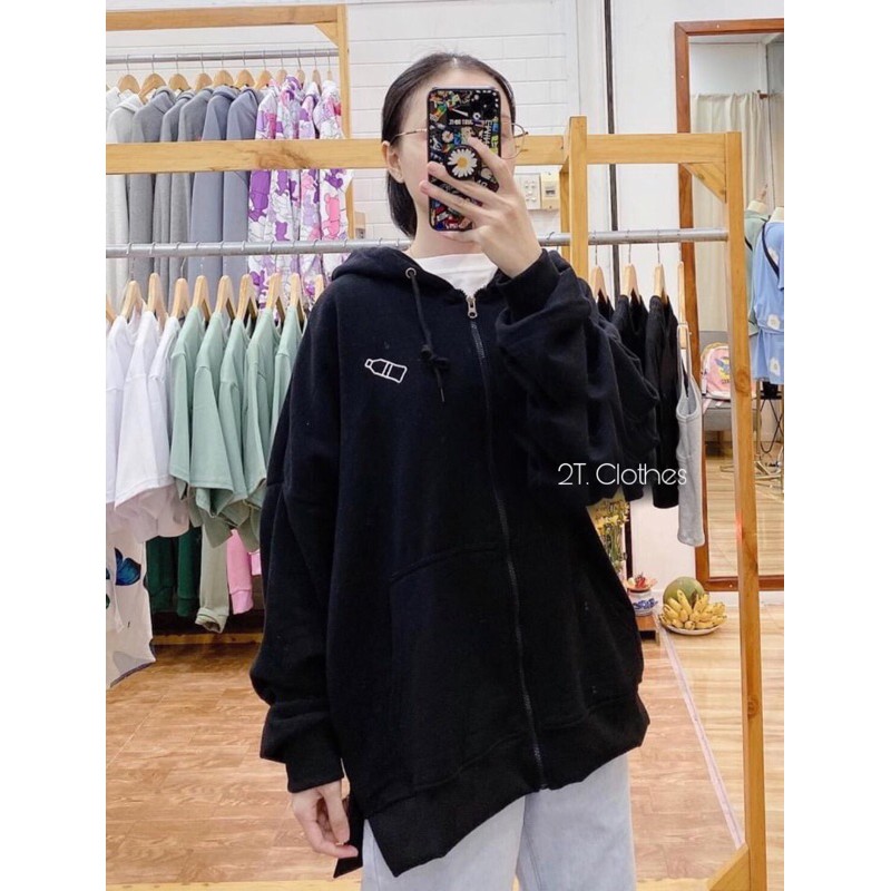 Áo Khoác Nỉ Lót Bông BOTTLE