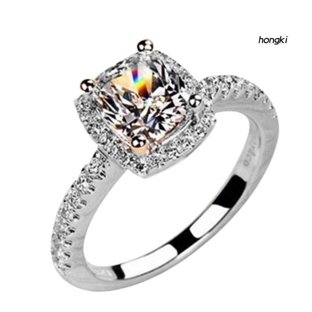 Nhẫn Đính Đá Zircon Thời Trang Cho Nữ