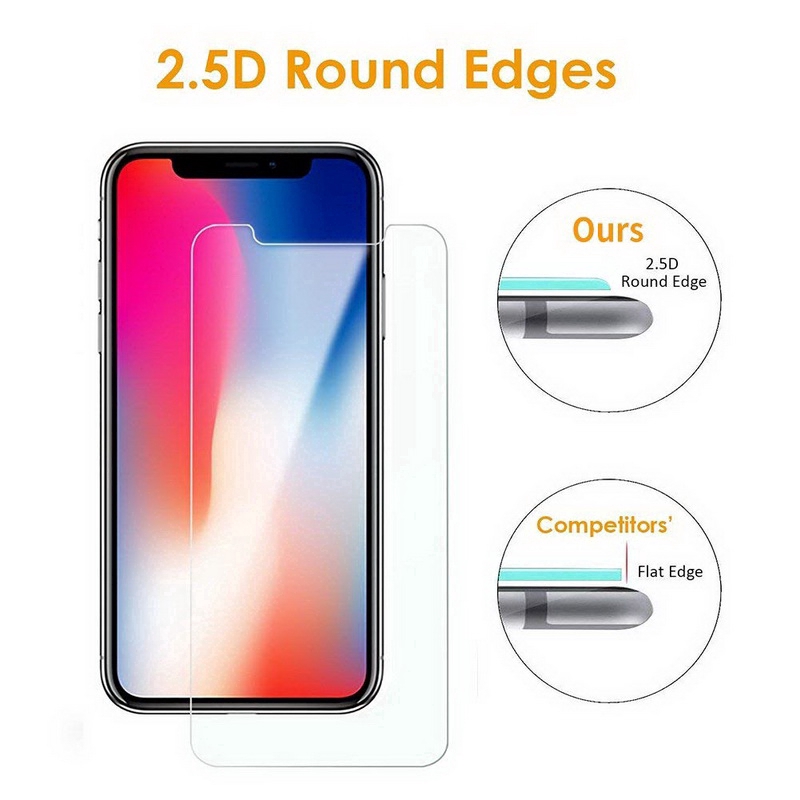 Kính cường lực bảo vệ màn hình Cho iPhone 12 Pro Max Mini X Xs Xr Xs Max 7 8 6 6s Plu