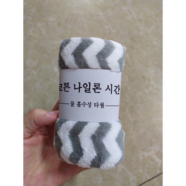 Khăn mặt Hàn Quốc Cotton Siêu Thấm Kích Thước 30x50cm