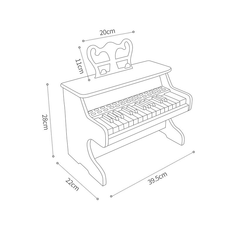 Đàn Piano mini cao cấp KUB, đồ chơi giáo dục âm nhạc cho bé có đầy đủ chức năng như đàn thật