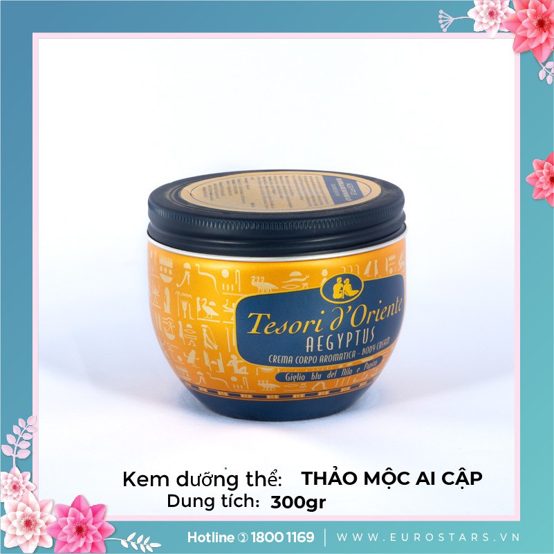 Kem dưỡng thể nước hoa xích Tesori D' Oriente 300ml nhập khẩu ý