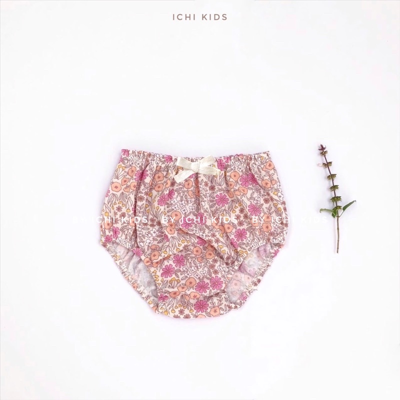 Quần bí cho bé gái sơ sinh đến 3 tuổi vải xô muslin