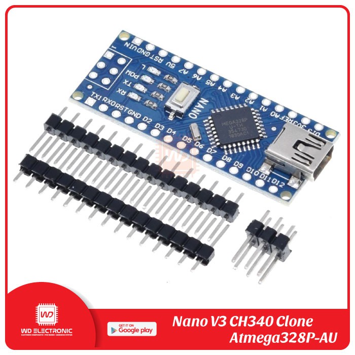 Arduino Nano V3 Ch340 Atmega328p Mini Usb Không Hàn