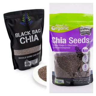 combo 1 chia tim 1kg 1 chia đen 500g hạt chia úc organic giảm cân date 2022