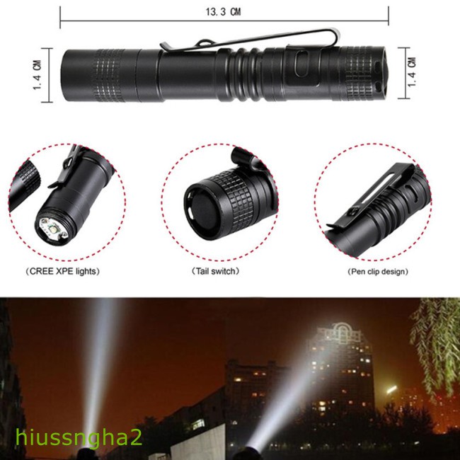 Đèn Pin Led Cree Xpe Chống Nước Sử Dụng Pin Aaa