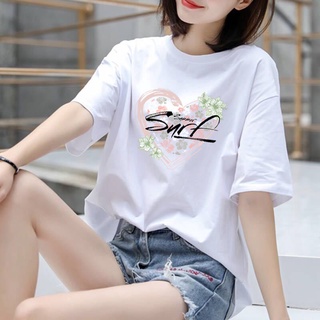 Áo thun tay ngắn cổ tròn plus size thoải mái đơn giản dành cho nữ
