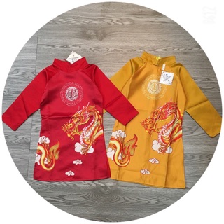 Áo dài cách tân lụa cho bé yêu 10-18kg