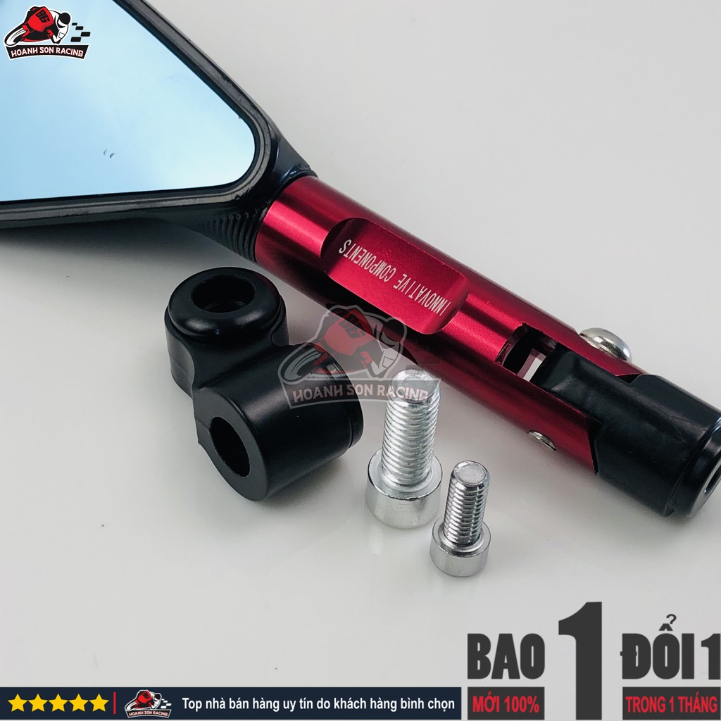 Gương 5 cạnh rizoma hơp kim nhôm nguyên khối cao cấp fullsystem  nhập khẩu bởi Hoành Sơn Racing