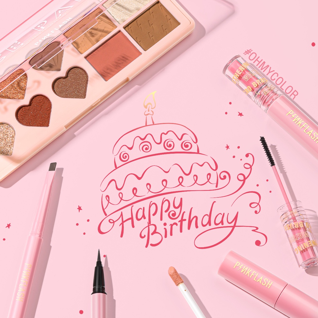 Bộ 6 món mỹ phẩm trang điểm PinkFlash chống nước