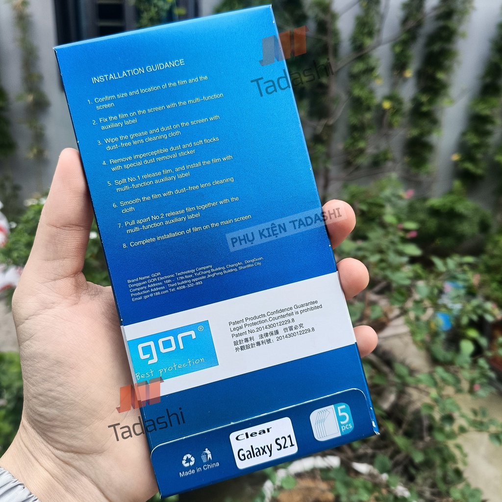 Miếng dán màn hình Gor Samsung S21/ S21 Plus Cảm ứng nhạy, Chống trầy xước, Hạn chế bám vân tay-Chính hãng Gor
