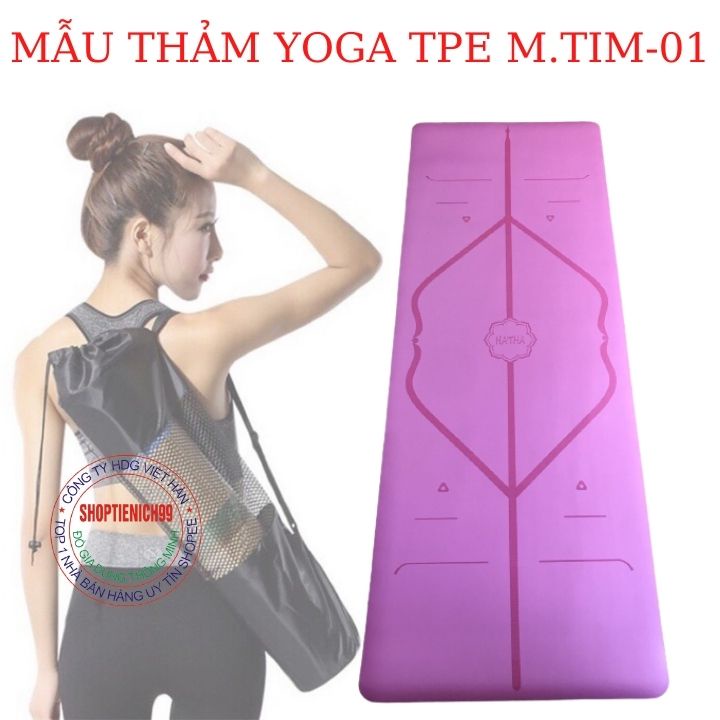 Thảm Tập YOGA, Thảm Tập GYM  TPE Cao Su Non Cao Cấp Nhiều Màu Sắc Nhập Khẩu giá Rẻ Chống Trơn Trượt Và An Toàn Cao.