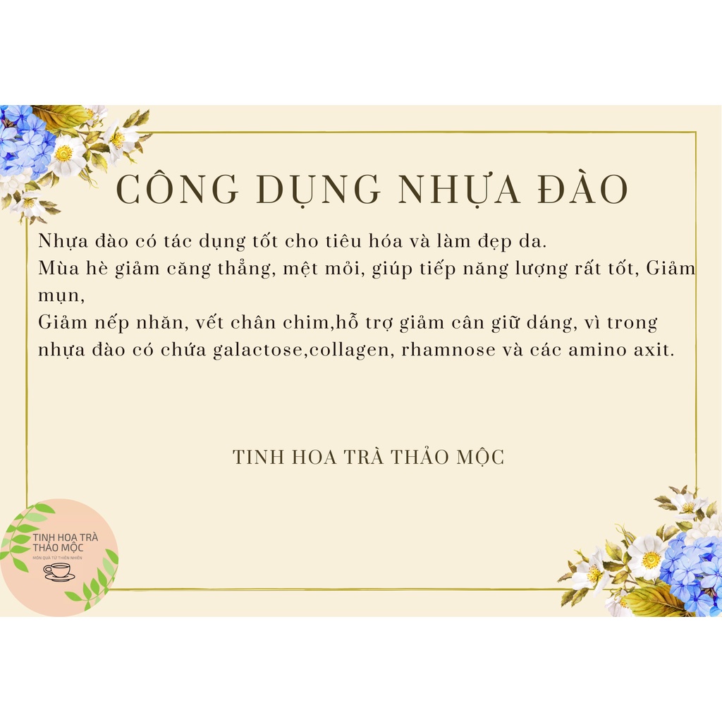 Nhựa đào vân nam nấu chè dưỡng nhan Tinh Hoa Trà Thảo Mộc 100 gram