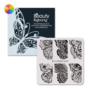 [Hàng mới về] Bảng in họa tiết cánh bướm BeautyBigBang trang trí làm đẹp móng tay