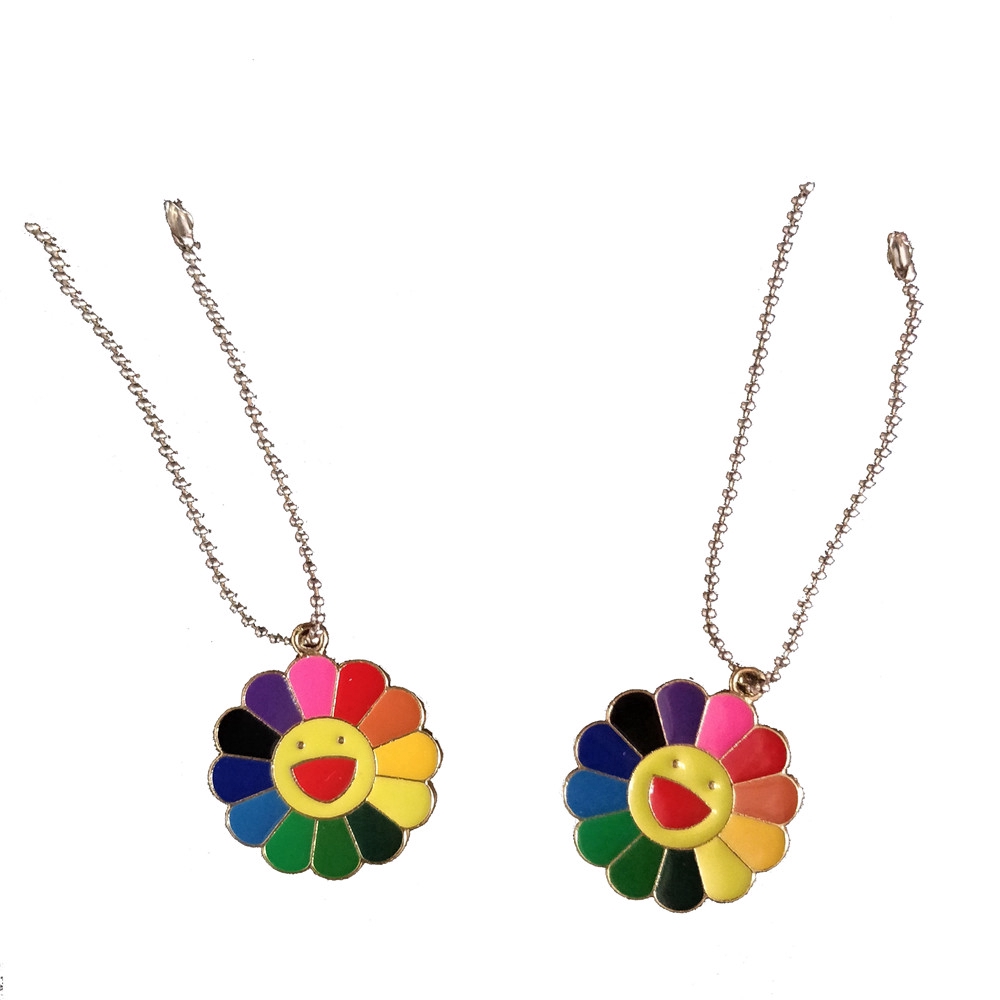 Fashion Small Daisy Sun Flower Hanging Chain Accessories Buckle Pendant