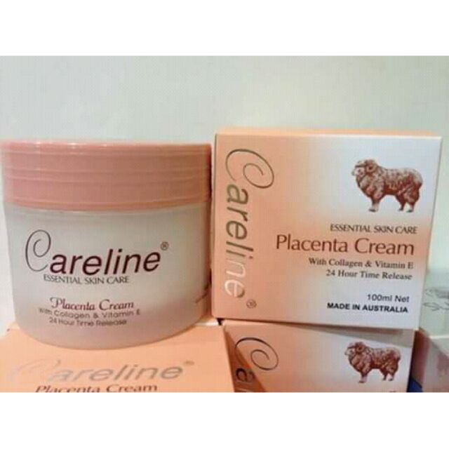 Kem dưỡng da nhau thai cừu Careline Úc - Careline Placenta Cream With Collagen & Vitamin E