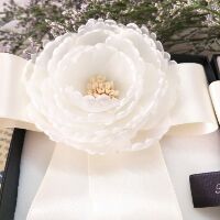 Cài áo hoa mẫu đơn cao cấp