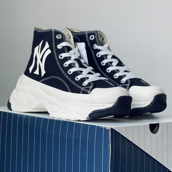 (Bao Check) Giày MLB Chunky High hack chiều cao, tôn dáng dễ phối đồ