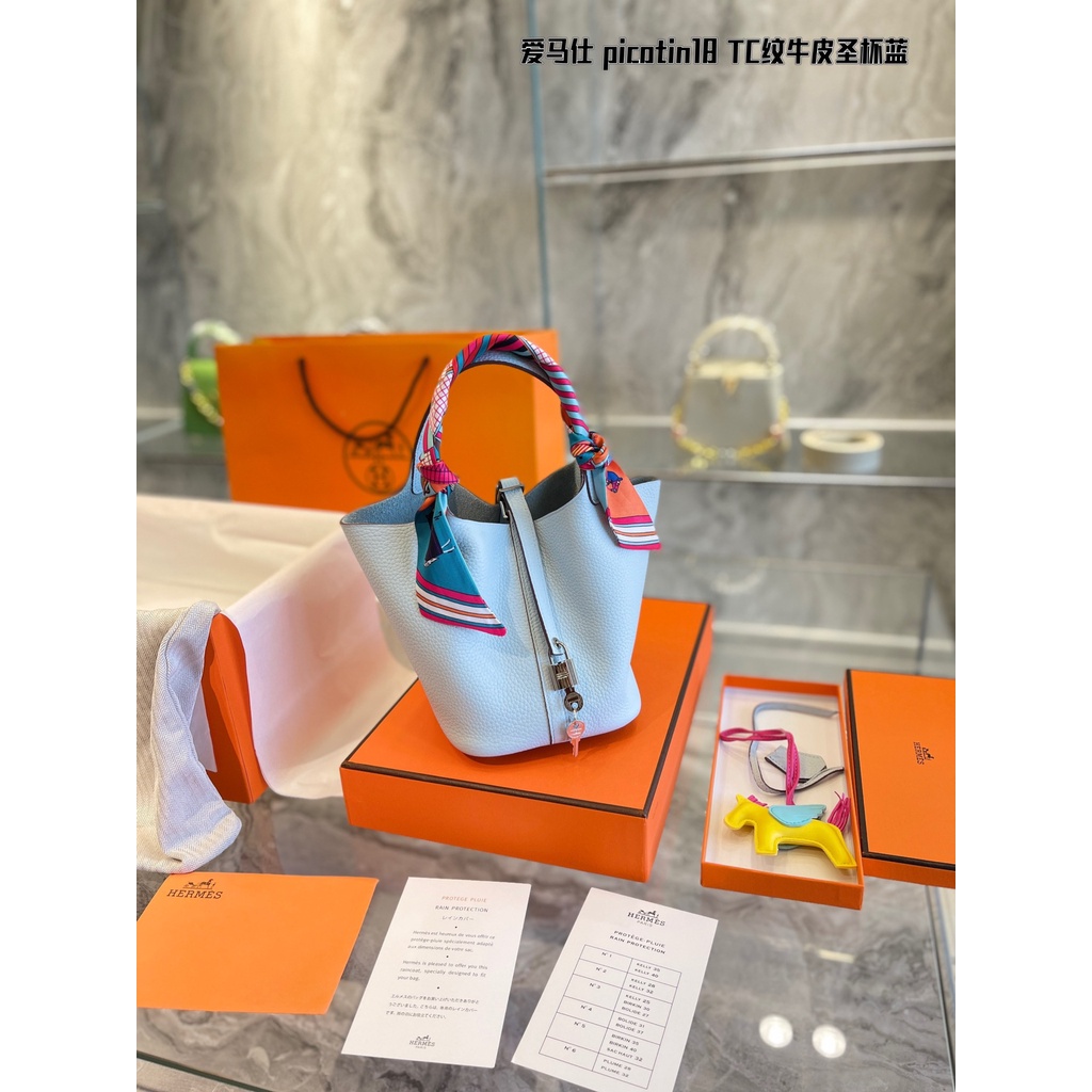 Túi xách tay da thật thời trang cao cấp Hermes HM cho nữ phong cách trẻ trung