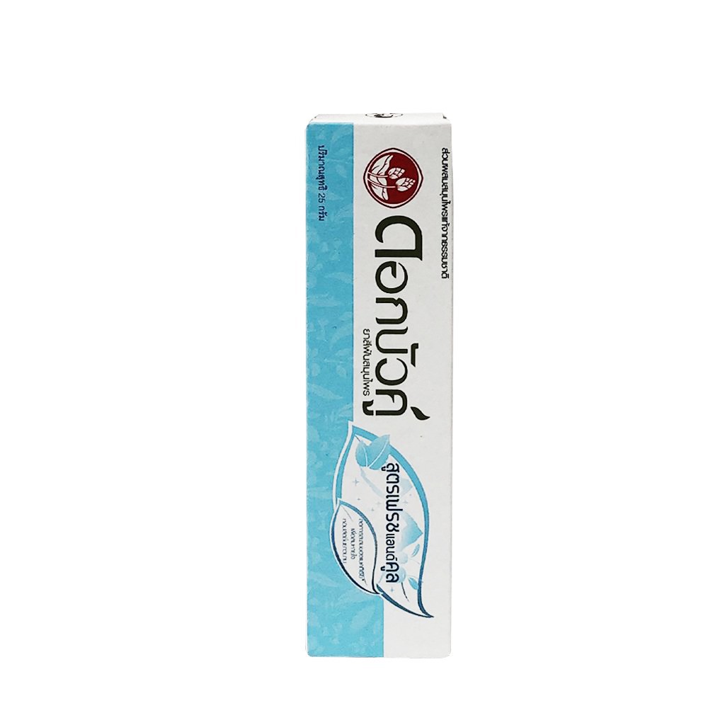 Kem đánh răng thảo dược Thái Lan cực the mát Twin Lotus Dokbuaku 25gr . xanh dương . Fresh Cool toothpaste