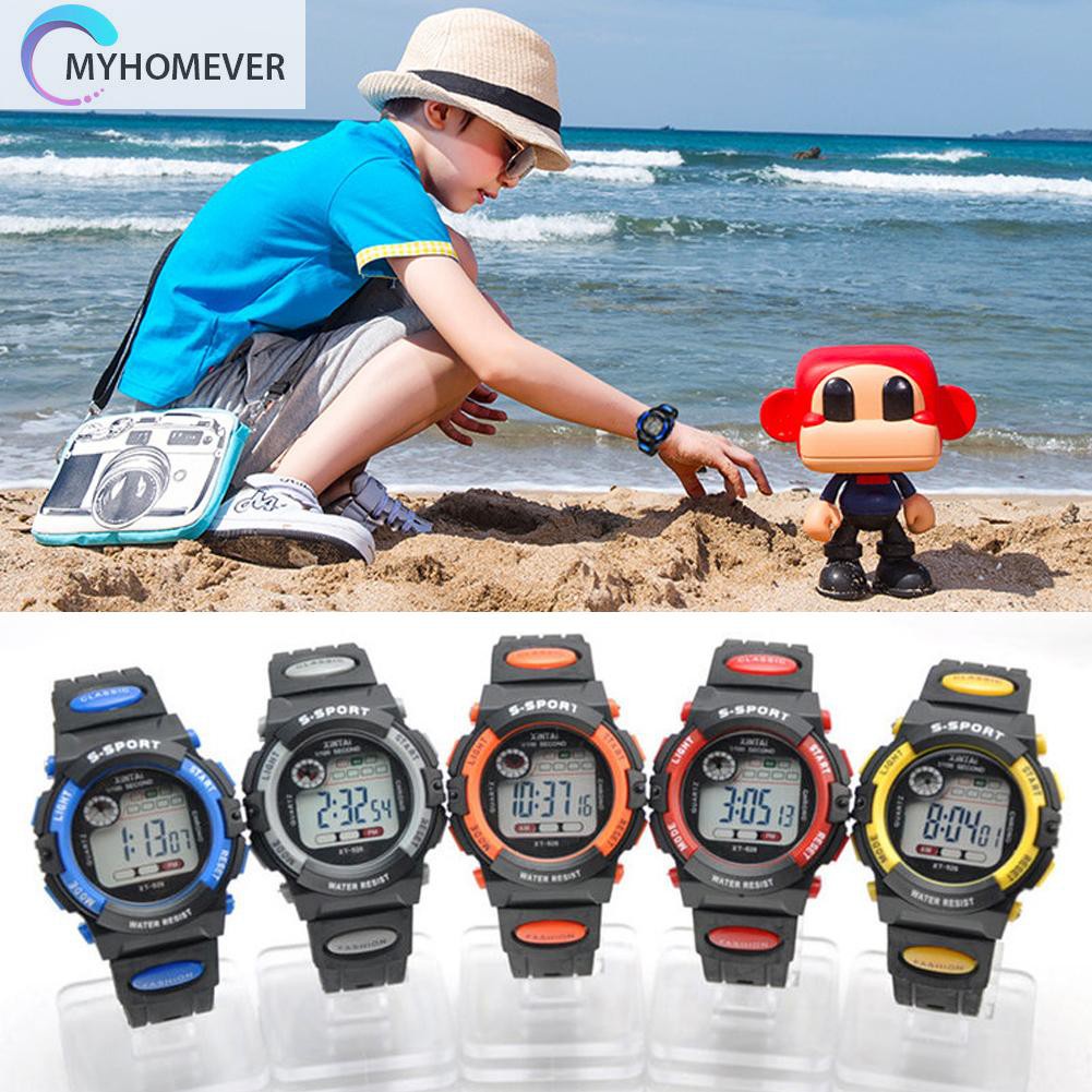 myhomever Multifunction Waterproof Child Boy Girl Sports Electronic Wrist Watch