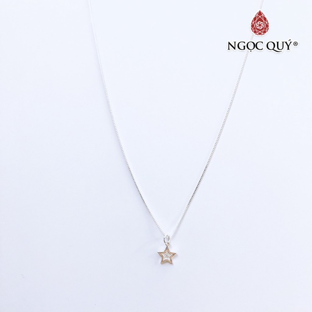 Dây chuyền bạc mặt ngôi sao - Ngọc Quý