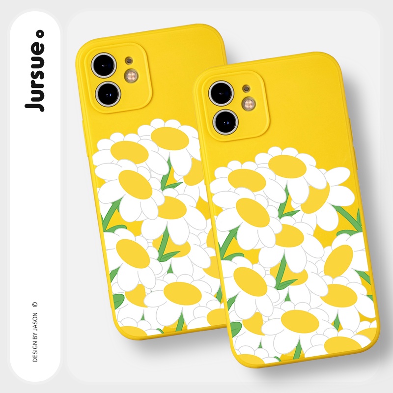 Ốp lưng JURSUE mềm chống sốc hình dễ thương đẹp Cho iPhone 14 13 12 11 Pro Max SE 2020 X XR XS 8 7 ip 6S 6 Plus Y2212