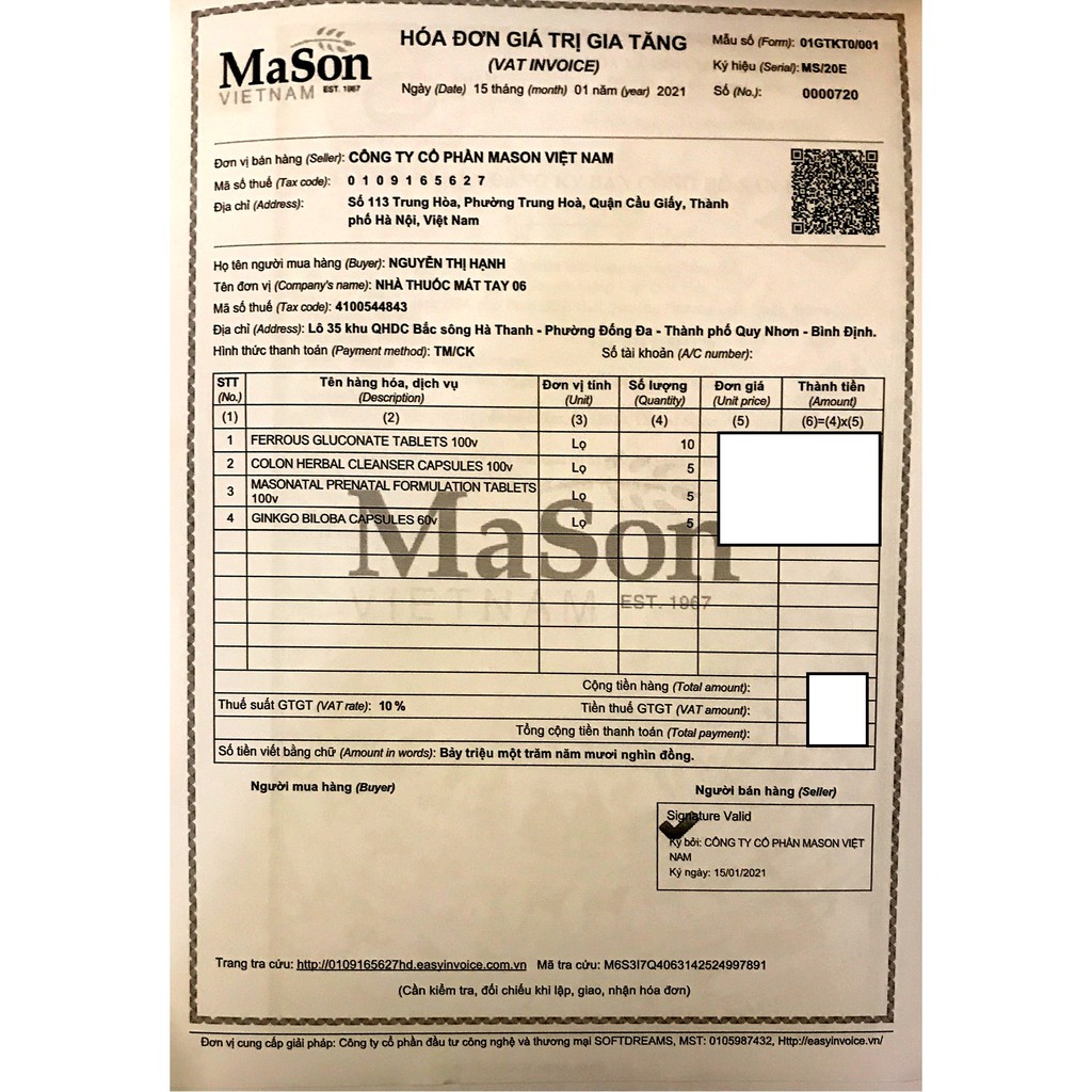 Mason Natural Ferrous Gluconate - Chai 100 viên - BỔ MÁU, TĂNG SINH TẾ BÀO HỒNG CẦU