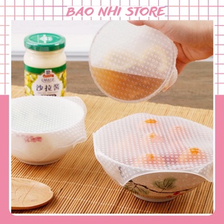 Bộ 3 Nắp Đậy Silicon Thay Thế Màng Bọc Thực Phẩm (vuông) 88123 BẢO NHI SHOP