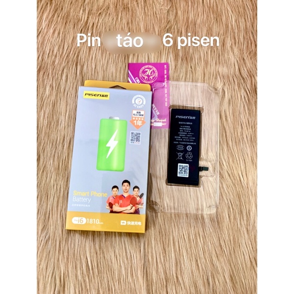 pin đt táo 6/6G pisen (như hình)